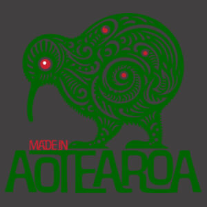Made In Aotearo Tee - AS Colour Mens Relax Faded Crew Design