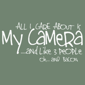 All I Care About is My Camera..... - AS Colour Womens Maple Tee Design